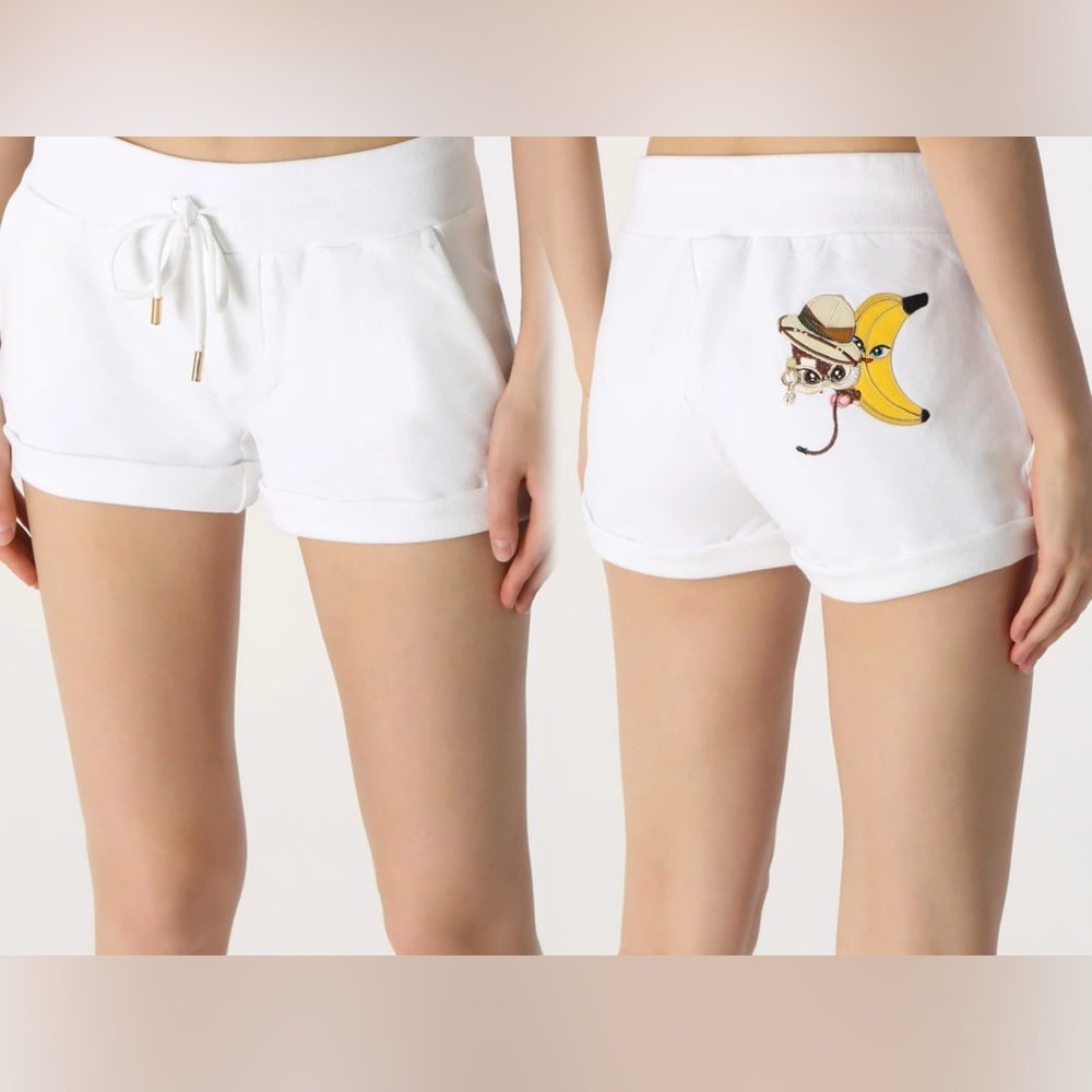 DSQUARED2 White Drawstring Shorts